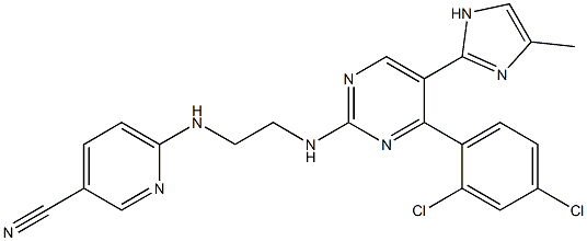 6-[2-[4-(2,4-二氯苯基)-5-(4-甲基-1H-咪唑-2-基)嘧啶